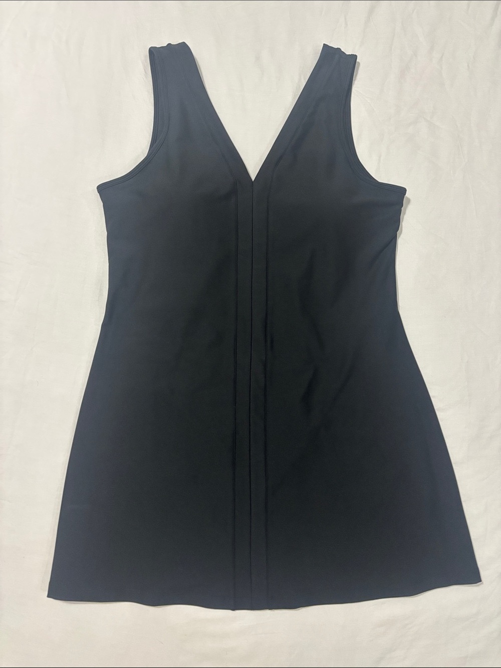 Abercrombie & Fitch YPB Black sculptLUX V-Neck Mini Dress